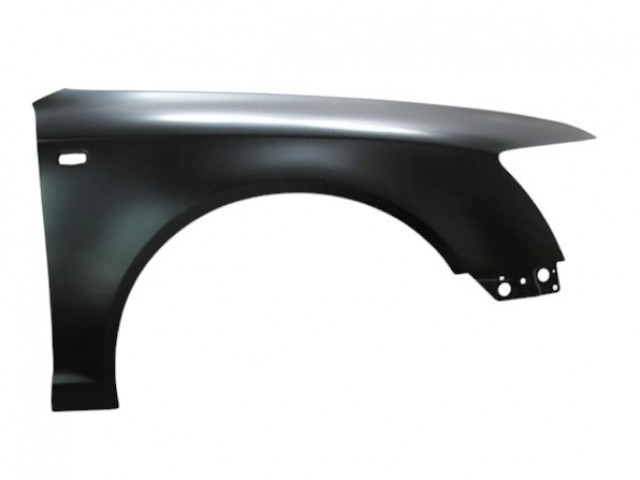 Audi A6 (C6/4F) 2004.05.01-2008.09.30 utángyártott új jobb első sárvédő, oldalindexes kivitel  alumínium