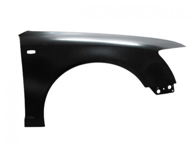 Audi A6 (C6/4F) 2004.05.01-2008.09.30 utángyártott új jobb első sárvédő, oldalindexes kivitel (acél)