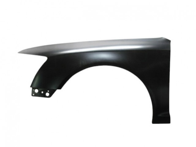 Audi A6 (C6/4F) 2008.10.01-2011.03.31 utángyártott új bal első sárvédő, nem oldalvillogós  Alumínium