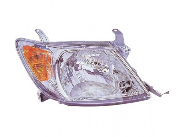 Toyota Hilux 2005-2015 utángyártott új jobb első fényszóró H4 (belülr. áll.) DEPO
