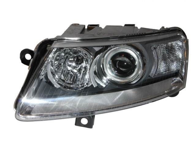 Audi A6 (C6/4F) 2004.05.01-2008.09.30 utángyártott új bal első fényszóró Bi-xenon elektronika és izzó nélkül DEPO
