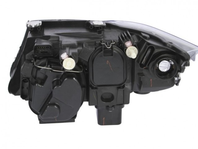 BMW 3 E90, E91 2008.09.01-2011.10.31 utángyártott új jobb első fényszóró 2H7 fekete h. 4a.+Kombi (motoros) DEPO