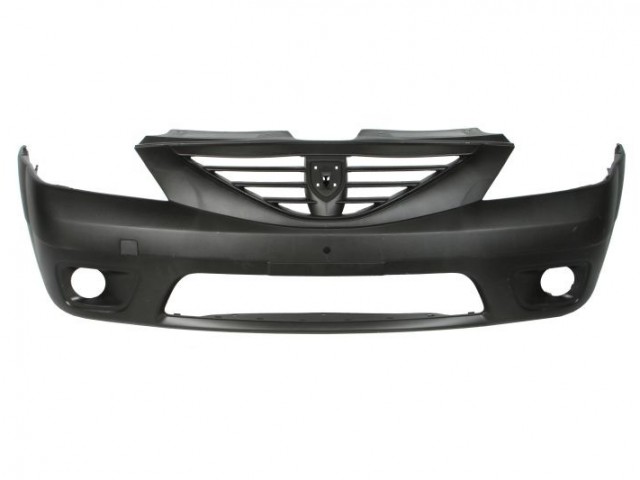 Dacia Logan MCV Kombi 2004.11.01-2008.12.31 utángyártott új első lökhárító fekete, ködlámpa helyes