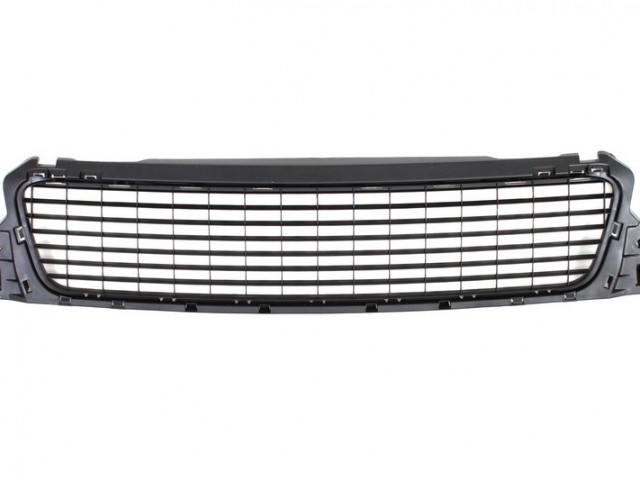 Dacia Duster 2010.02.01-2013.05.31 utángyártott új első lökhárító, középső rács, fekete