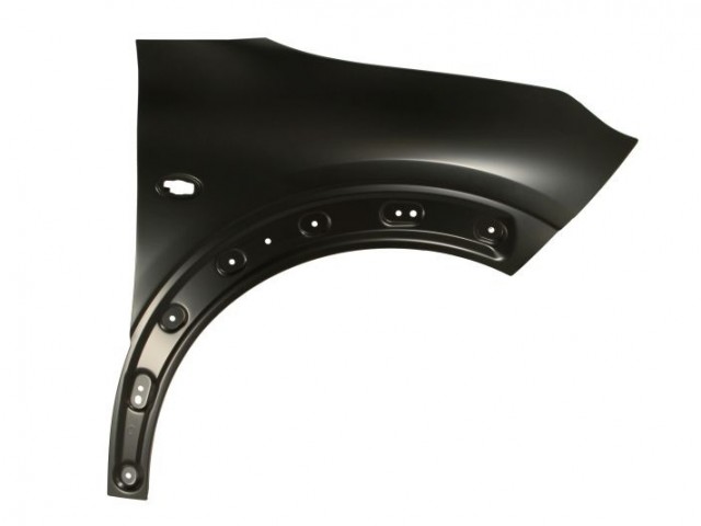 Citroen C4 CACTUS 2014-2018 utángyártott új jobb első sárvédő, oldalindexes kivitel, díszléc patent helyes