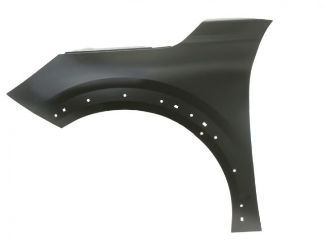 Peugeot 208 2019.06.01-2023.09.18 utángyártott új bal első sárvédő (szélesített)