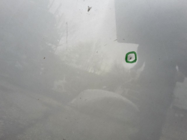 214193 Lancia Musa 2004-2012 Motorháztető, a képen látható sérüléssel