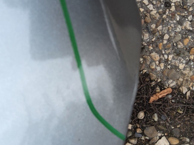 214203 Alfa Romeo 159 2005-2011 bal első sárvédő, a képen látható sérüléssel