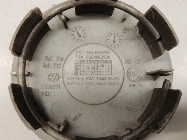 Felni közép kupak használt  Bordó, 60 mm