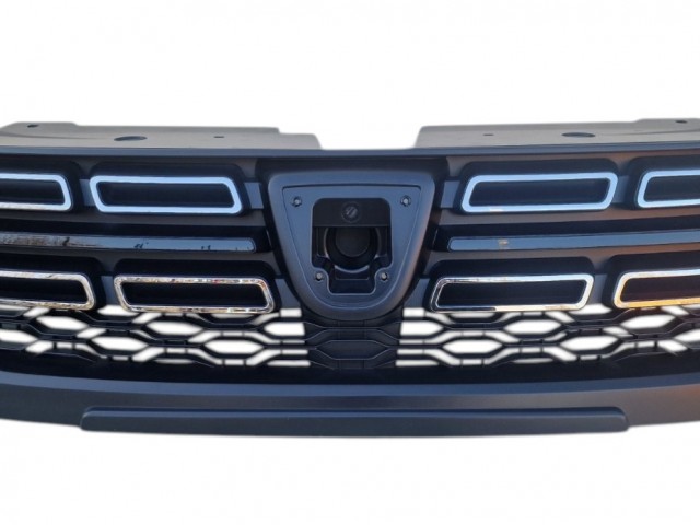 Dacia Dokker, Lodgy 2017-2021 utángyártott új középső hűtődíszrács, fekete/króm (Stepway)