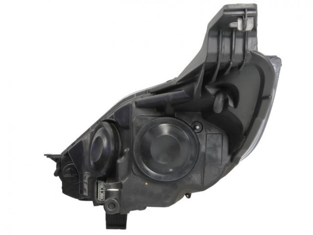 Ford Fiesta 2013.02.01-2017.05.01 utángyártott új jobb első fényszóró H7/H15 fekete h. (motorral) TYC