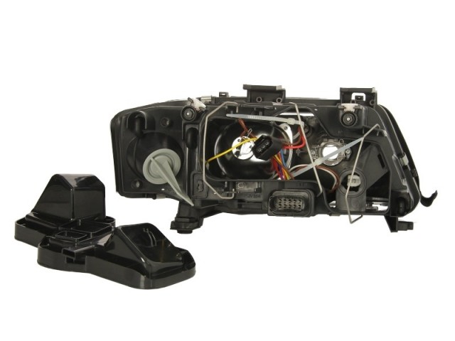 Audi A6 C5 1999.09.-2001.05. utángyártott új bal első fényszóró DE-H1/FF-H7 beép.vill. DEPO