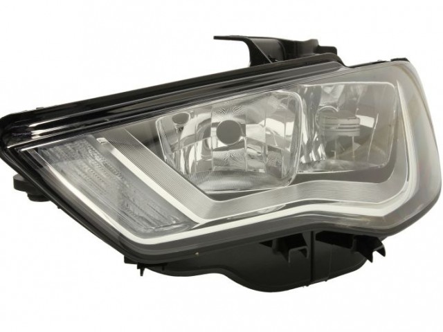 Audi A3 (8V1, 8VK,) 2012-2016 utángyártott új bal első fényszóró H7/H15 nappali f. (Cabrio is) TYC
