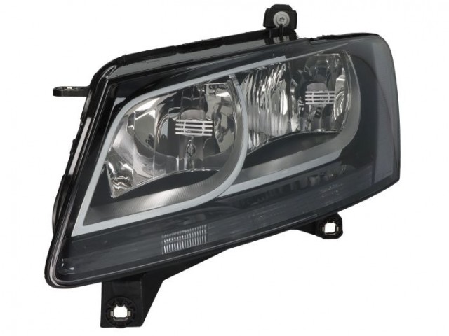 Audi Q5 8RB 2012.09.01-2016.12.31 utángyártott új bal első fényszóró 2H7 fekete házas (motorral) DEPO