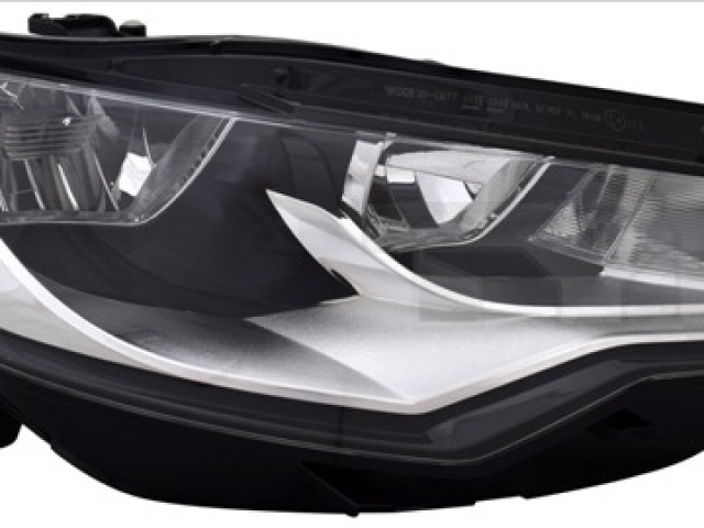 Audi A6 C7 2011.04.01-2014.09.30 utángyártott új jobb első fényszóró H7/H15 (motorral) TYC