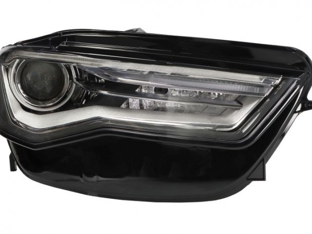 Audi A6 C7 2014.10.01-2018.05.31 utángyártott új jobb első fényszóró H7/D5S XENON/LED (motorral) TYC