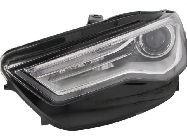 Audi A6 C7 2014.10.01-2018.05.31utángyártott új bal első fényszóró H7/D5S XENON/LED (motorral) DEPO