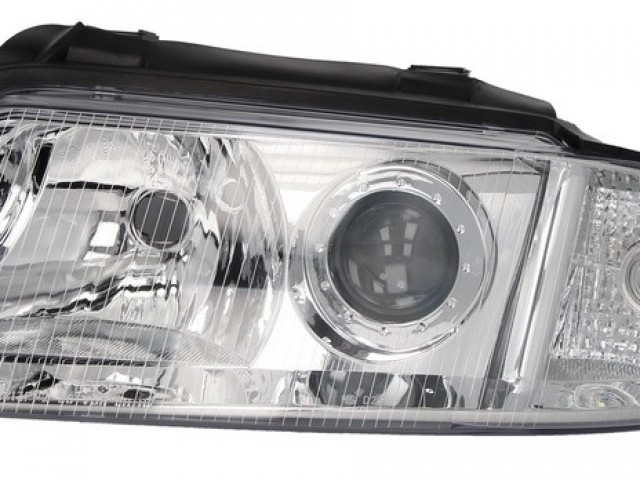 Audi A4 (B5) 1999.01.01-2000.12.31 utángyártott új bal első fényszóró 2H7 (belülr.áll.) DEPO