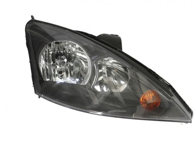 Ford Focus 2001.10.01-2004.08.31 utángyártott új jobb első fényszóró H7/H1 fekete házas TYC