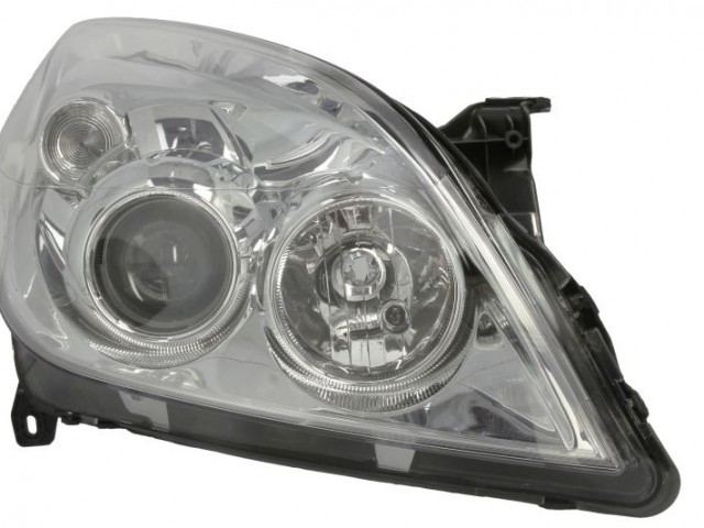 Opel Vectra C 2005.09.01-2008.08.31 utángyártott új jobb első fényszóró H1/H7 króm házas (motoros) DEPO