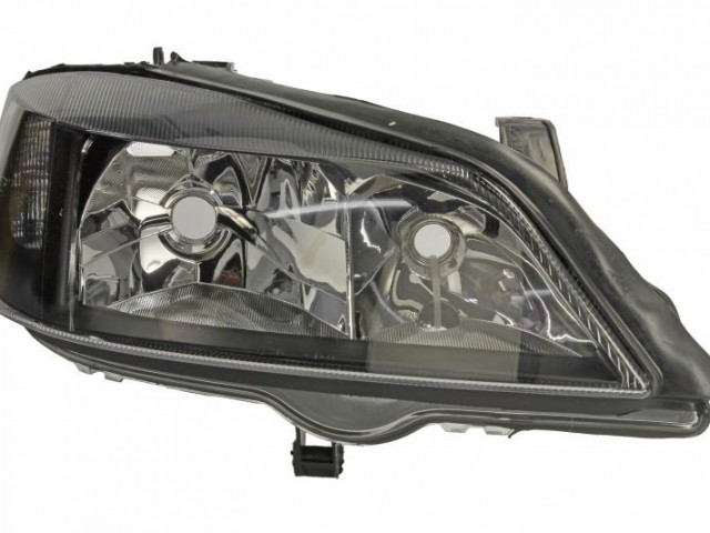 Opel Astra G 1997.09.01-2003.08.31 utángyártott új jobb első fényszóró H7/HB3 fekete házas (motoros) DEPO