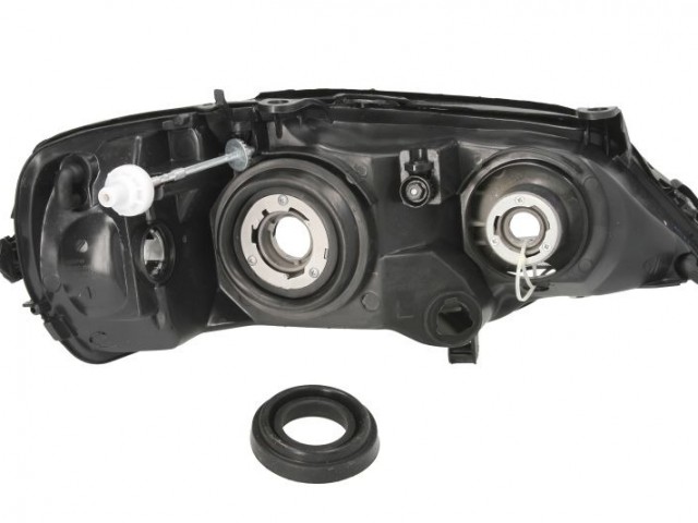 Opel Astra G 1997.09.01-2003.08.31 utángyártott új bal első fényszóró H7/HB3 fekete házas (motoros) DEPO