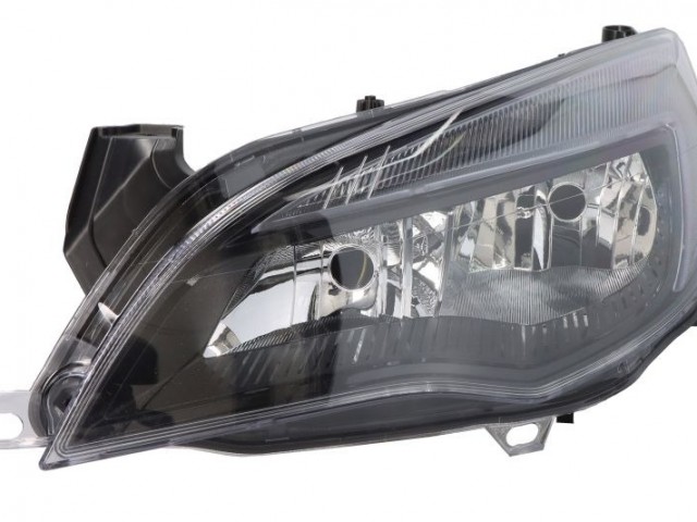Opel Astra J 2012.09.01-2020.08.31 utángyártott új bal első fényszóró 2H7 fekete ház.+LED (motorral) DEPO