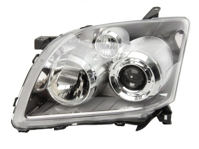 Toyota Avensis T250 2006.08.01-2008.11.10 utángyártott új bal első fényszóró H7/H1 (motoros) DEPO
