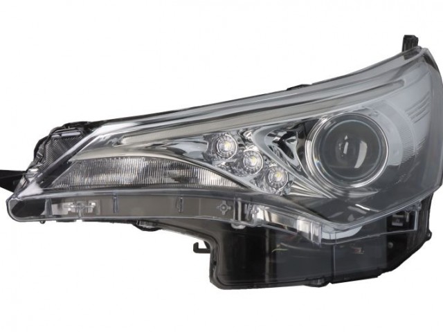 Toyota Avensis  2015-2018 utángyártott új bal első fényszóró HIR2/LED (motoros) DEPO