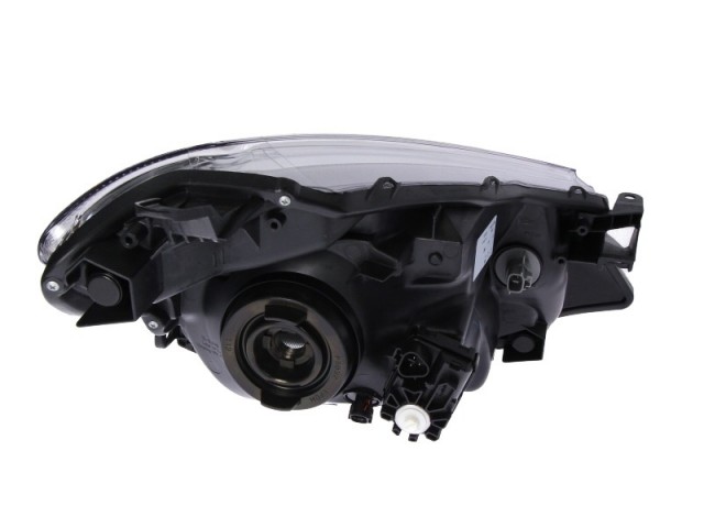 Toyota Yaris III. 2011.10.15-2014.06.30 utángyártott új bal első fényszóró H4 króm házas (motorral) TYC