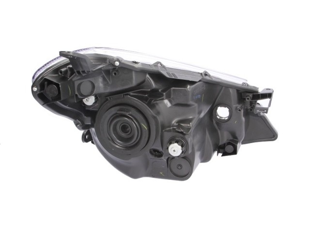 Toyota Yaris III. 2011.10.15-2014.06.30 utángyártott új bal első fényszóró H4 króm házas (motoros) DEPO