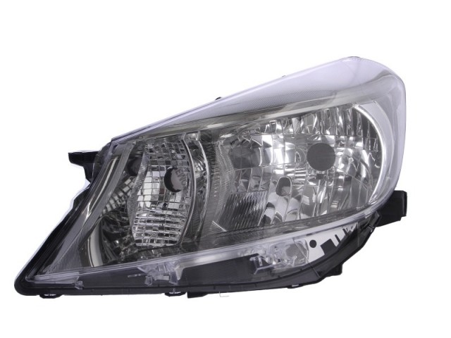 Toyota Yaris III. 2011.10.15-2014.06.30 utángyártott új bal első fényszóró H4 sötét szürke h. (motoros) TYC