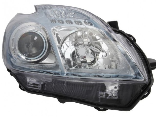 Toyota Prius 2010.01.01-2015.12.30 utángyártott új jobb első fényszóró H11/HB3 kék ház (motoros) DEPO