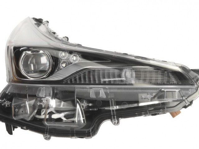 Toyota Prius IV. 2019.03.14-2023.06.01 utángyártott új jobb első fényszóró LED elektr.nélk. (motorral) TYC