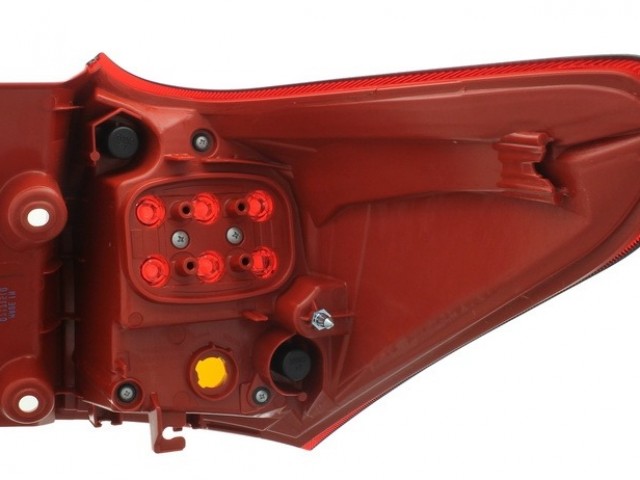 Toyota Auris E18 2012.09.01-2015.05.01 utángyártott új bal hátsó külső lámpa LED (Kombi)