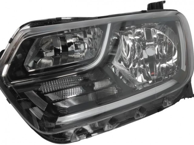 Dacia Duster 2018.01.01-2021.08.30 utángyártott új bal első fényszóró H7/H1+LED (motorral) TYC