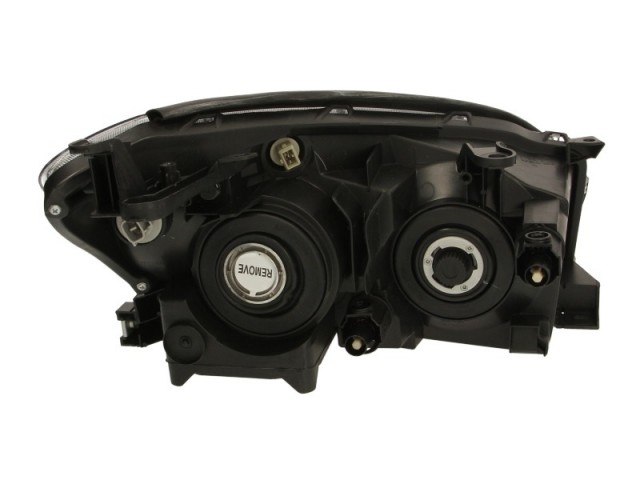 Toyota Rav 4 2005.11.01-2009.01.31 utángyártott új bal első fényszóró HB3/H11 fekete ház (motoros) DEPO