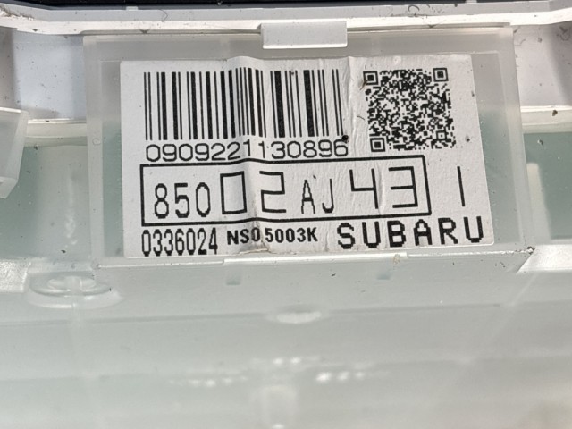 Subaru Legacy 2009-2014 2009-2014 Óracsoport használt Egy csatlakozós 