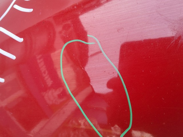 214598 Alfa Romeo MiTo 2008-2018 bal első sárvédő, a képen látható sérüléssel