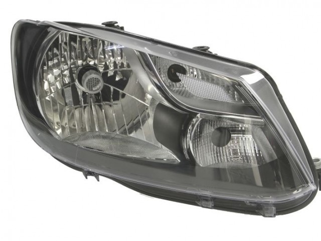 Volkswagen Caddy III. 2010.01.01-2013.04.30 utángyártott új jobb első fényszóró H4 + napp.fény (motorral) DEPO