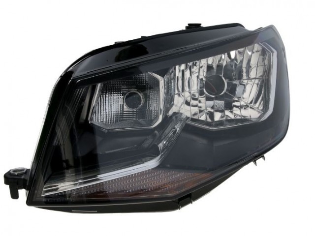 Volkswagen Caddy III. 2015.06.01-2020.08.30 utángyártott új bal első fényszóró H4 + nappali fény. (motorral) TYC