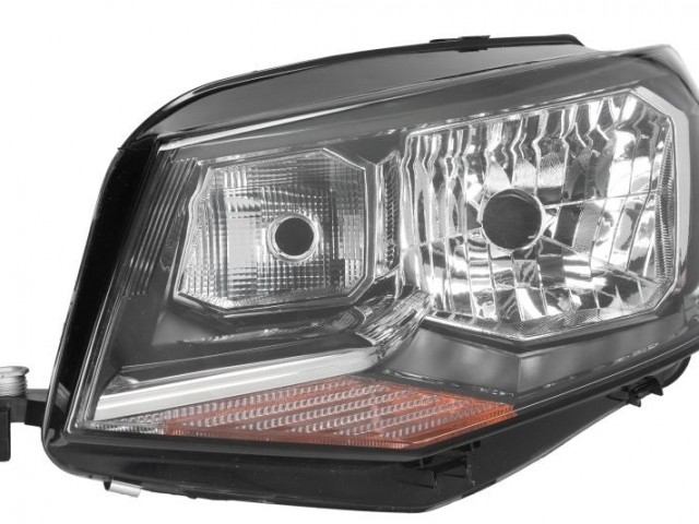 Volkswagen Caddy III. 2015.06.01-2020.08.30 utángyártott új bal első fényszóró H4 + nappali fény. (motorral) DEPO