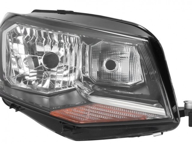 Volkswagen Caddy III. 2015.06.01-2020.08.30 utángyártott új jobb első fényszóró H4 + nappali fény. (motorral) DEPO