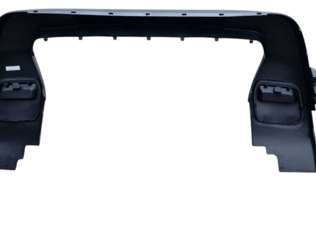 Dacia Duster 2018.01.01-2021.08.30  utángyártott új első lökhárító díszléc, ezüst színűre fényezve