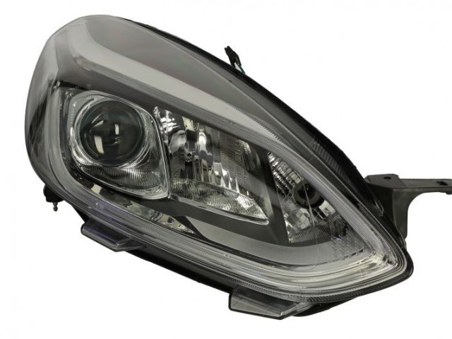 Ford Fiesta 2017.06.01-2021.12.06 utángyártott új jobb első fényszóró H7/H1/LED (motorral)  TYC