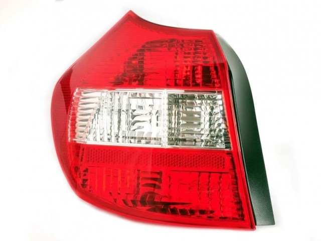 BMW 1 (E87) 2004.01.01-2007.03.31 utángyártott új bal hátsó lámpa üres, fehér vill. DEPO