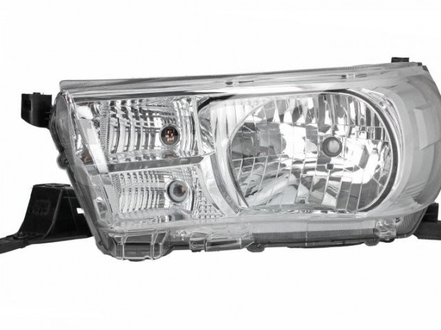 Toyota HILUX VIII Pickup (_N1_) 2016.06.01-2020.05.30 utángyártott új bal első fényszóró H4 (motoros) DEPO