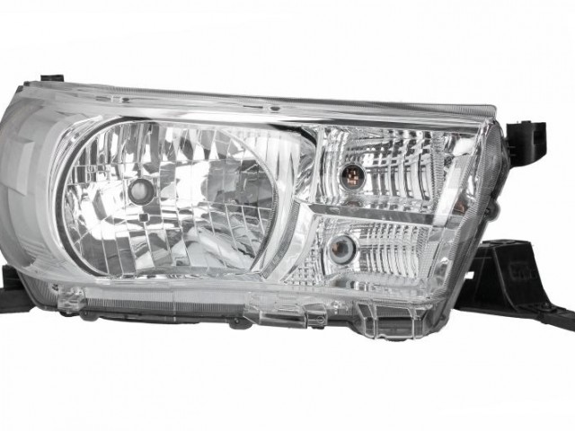 Toyota HILUX VIII Pickup (_N1_) 2016.06.01-2020.05.30 utángyártott új jobb első fényszóró H4 (motoros) DEPO