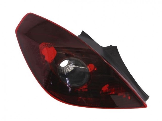 Opel Corsa D 2006.09.01-2011.02.28 utángyártott új bal hátsó lámpa, 3 ajtós füst DEPO