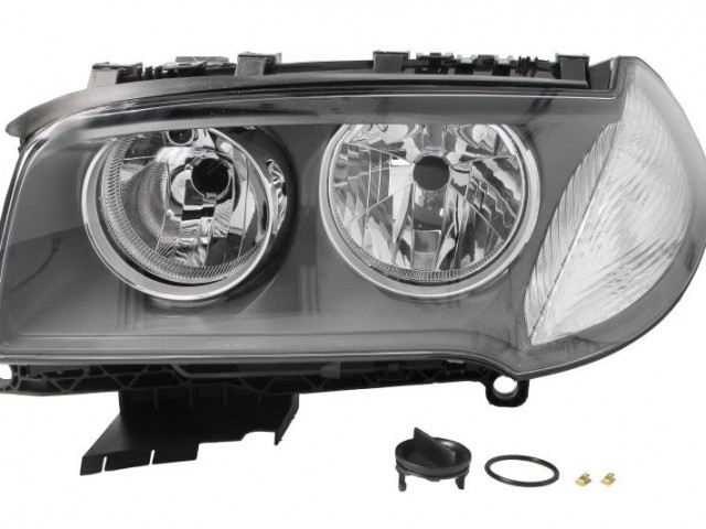 BMW X3 (E83) 2007.01.01-2010.11.30 utángyártott új bal első fényszóró 2H7, fekete h. (motorral) DEPO